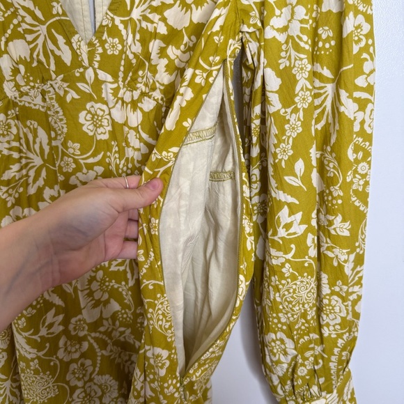 Maeve Anthropologie Floral Long sleeve ruffle dress XS NWT - Picture 8 of 11
